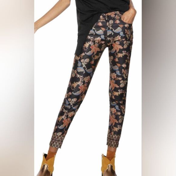 Desigual Exotic Cropped Jeans Size 46/14 - Picture 6 of 16